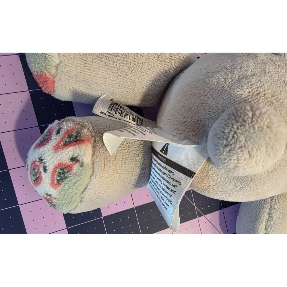 Laura Ashley Gray Bear Plush 12